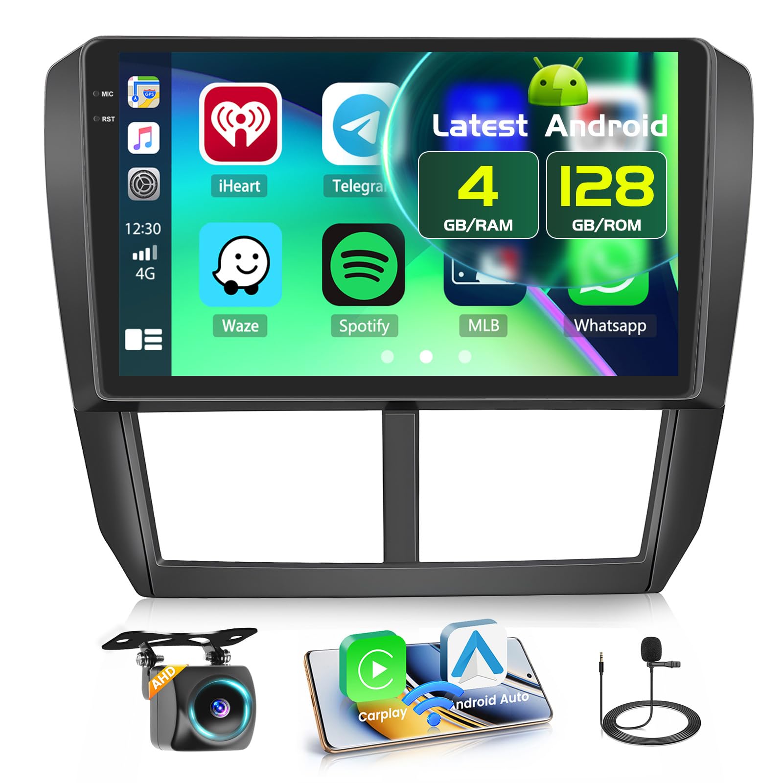 Amazon.com: Fuluku 4+128GB Android 15 Car Stereo for Subaru